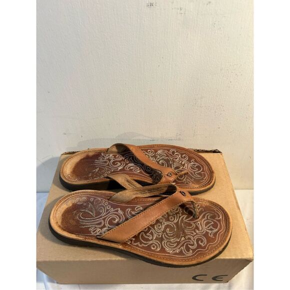 Olukai Panilo leather Sandals size 7-8? - Picture 2 of 7